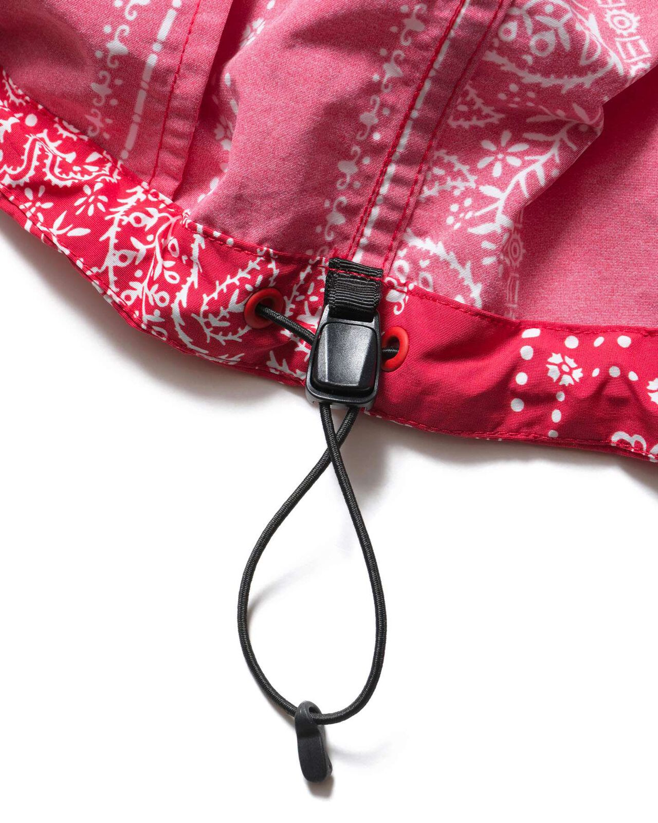 BANDANA NYLON HOODED BLOUSON,RED, large image number 5