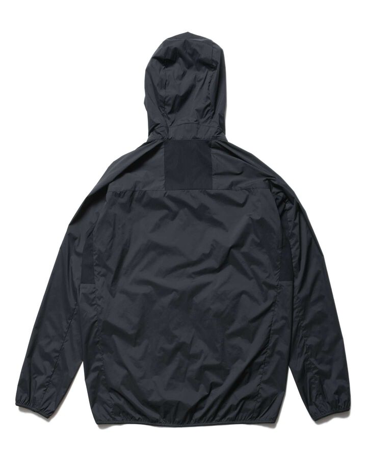 LIGHT WEIGHT BREATHABLE PACKABLE HOODIE,BLACK, medium image number 1