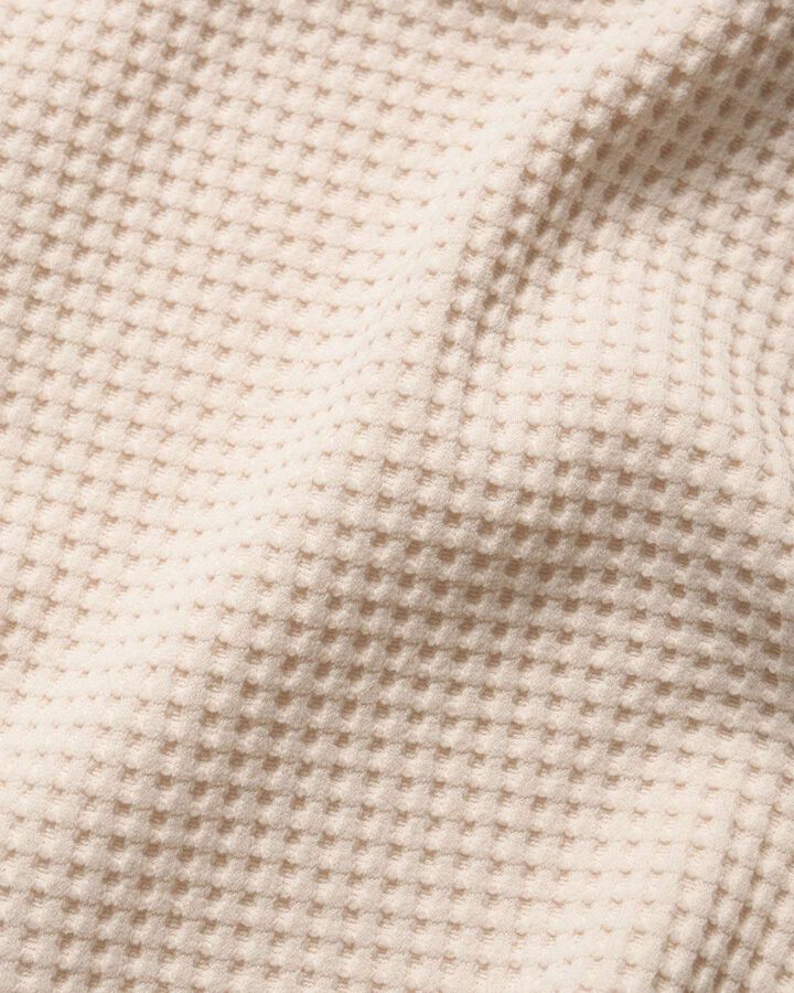 TECH WAFFLE S/S LOUNGE TOP,OFF WHITE, medium image number 4