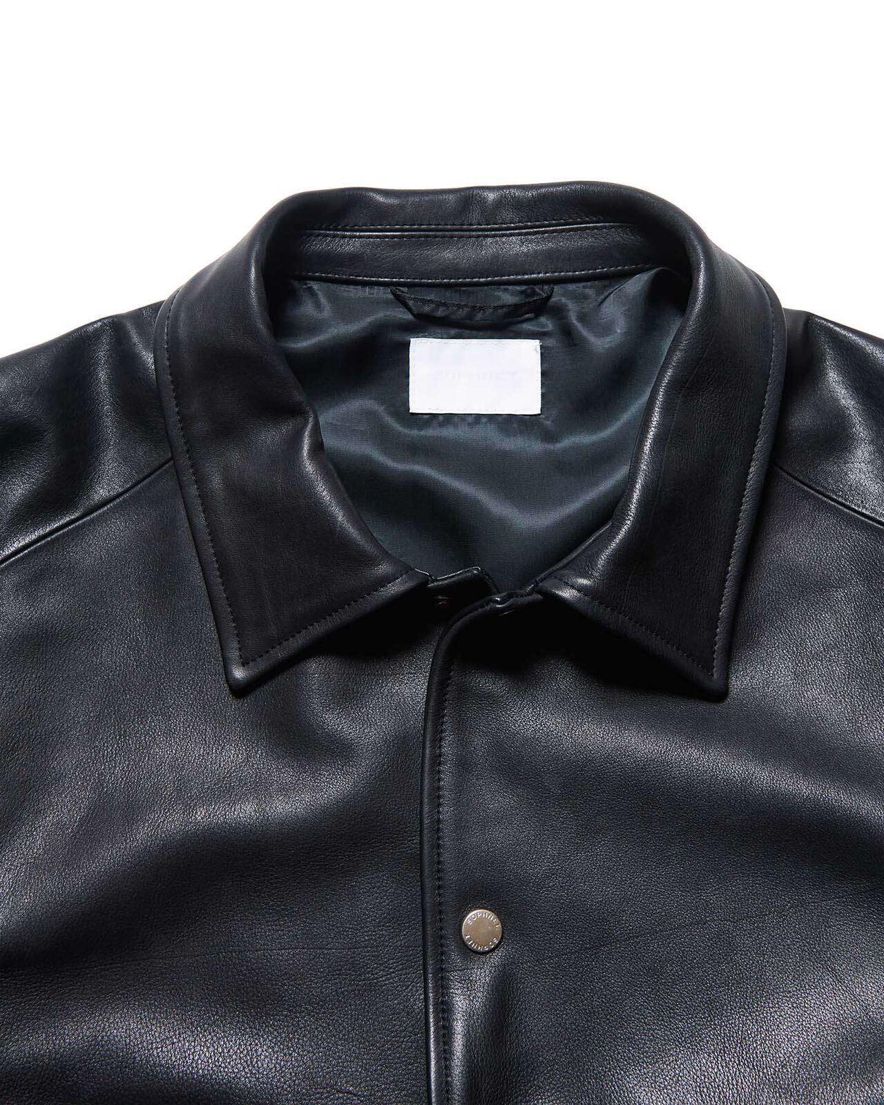 LEATHER COACH BLOUSON,BLACK, large image number 2