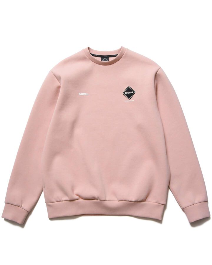 TECH SWEAT CREWNECK TOP,PINK, medium