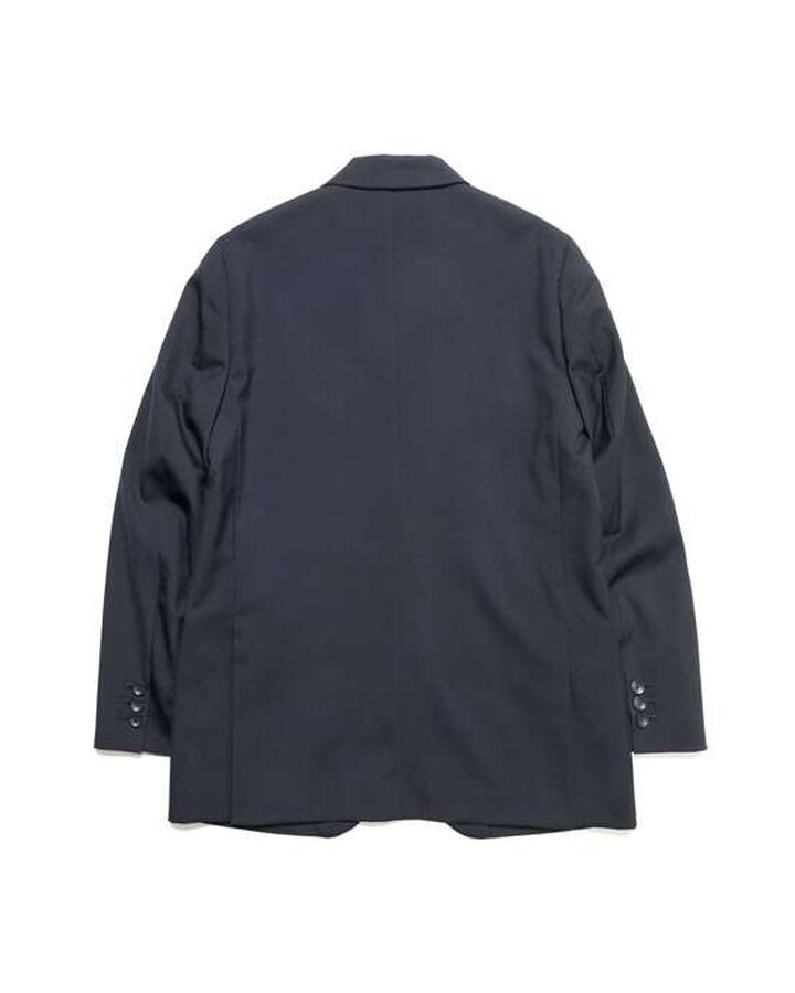 SUMMER MERINO WOOL STANDARD 2BUTTON JACKET,NAVY, medium image number 1