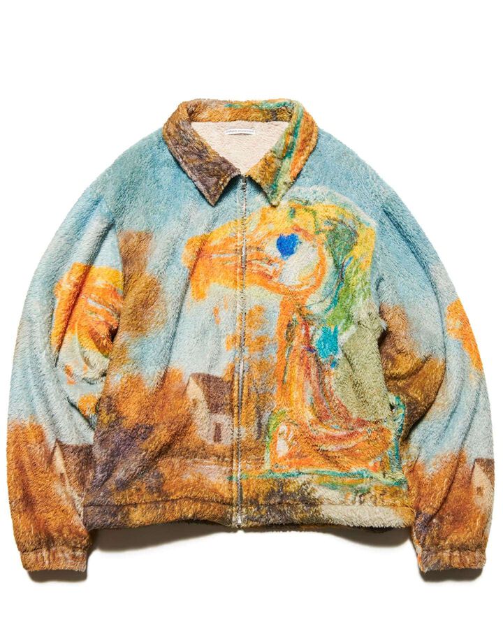 ASGER JORN: PAINTING FLEECE BLOUSON,B, medium