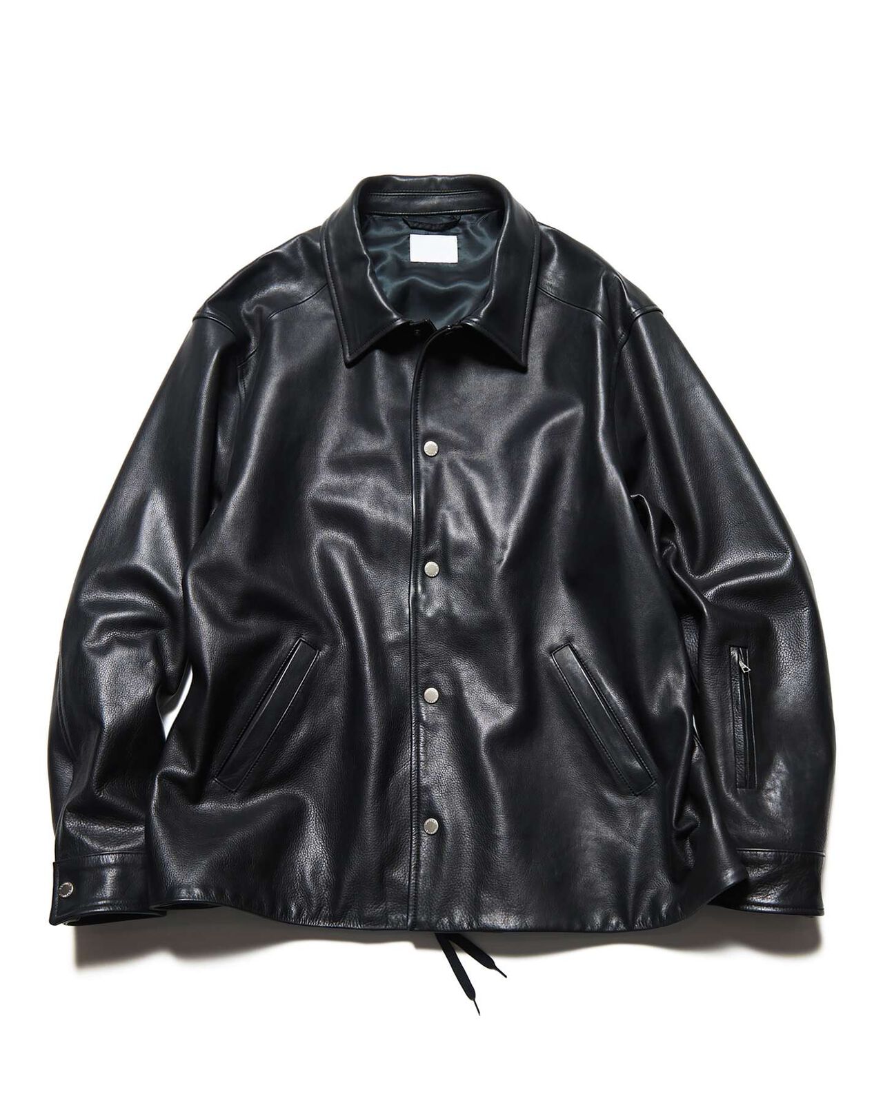 LEATHER COACH BLOUSON,BLACK, large image number 0