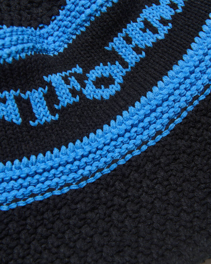 LOGO JACQUARD KNIT HAT,BLACK, medium image number 3