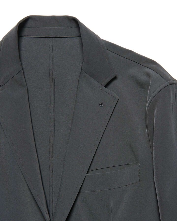 4WAY STRETCH PACKABLE 2BUTTON JACKET,CHARCOAL GRAY, medium image number 2