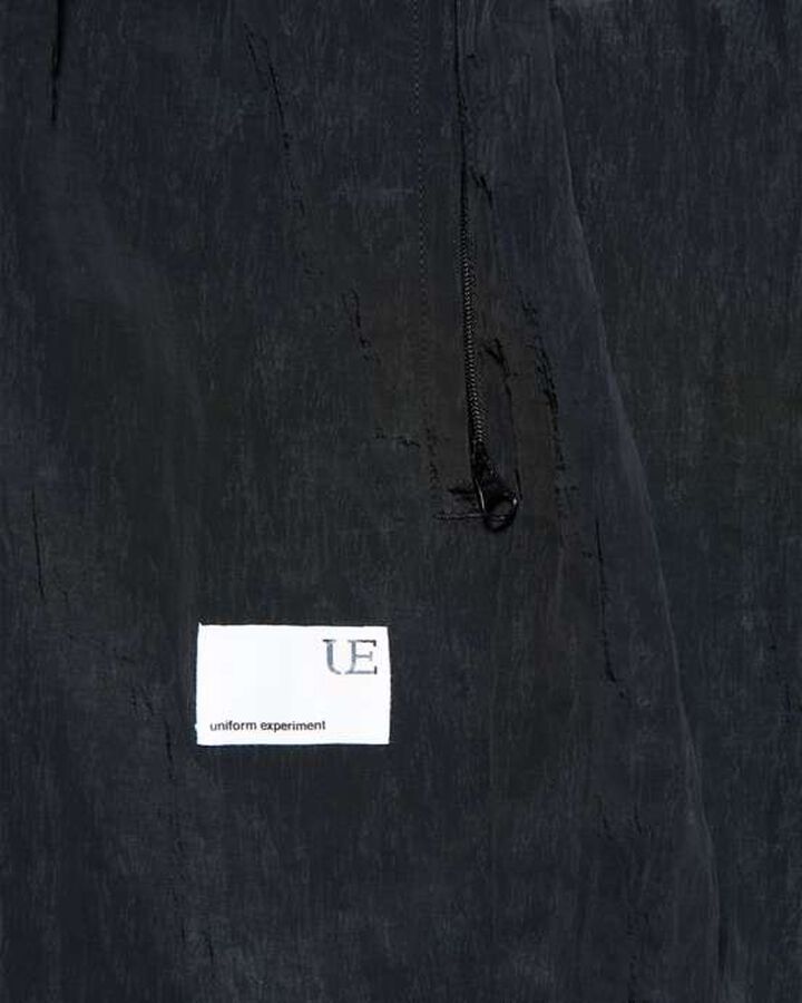 CRYSTAL NYLON LOOSE FIT JOGGER PANTS,BLACK, medium image number 2