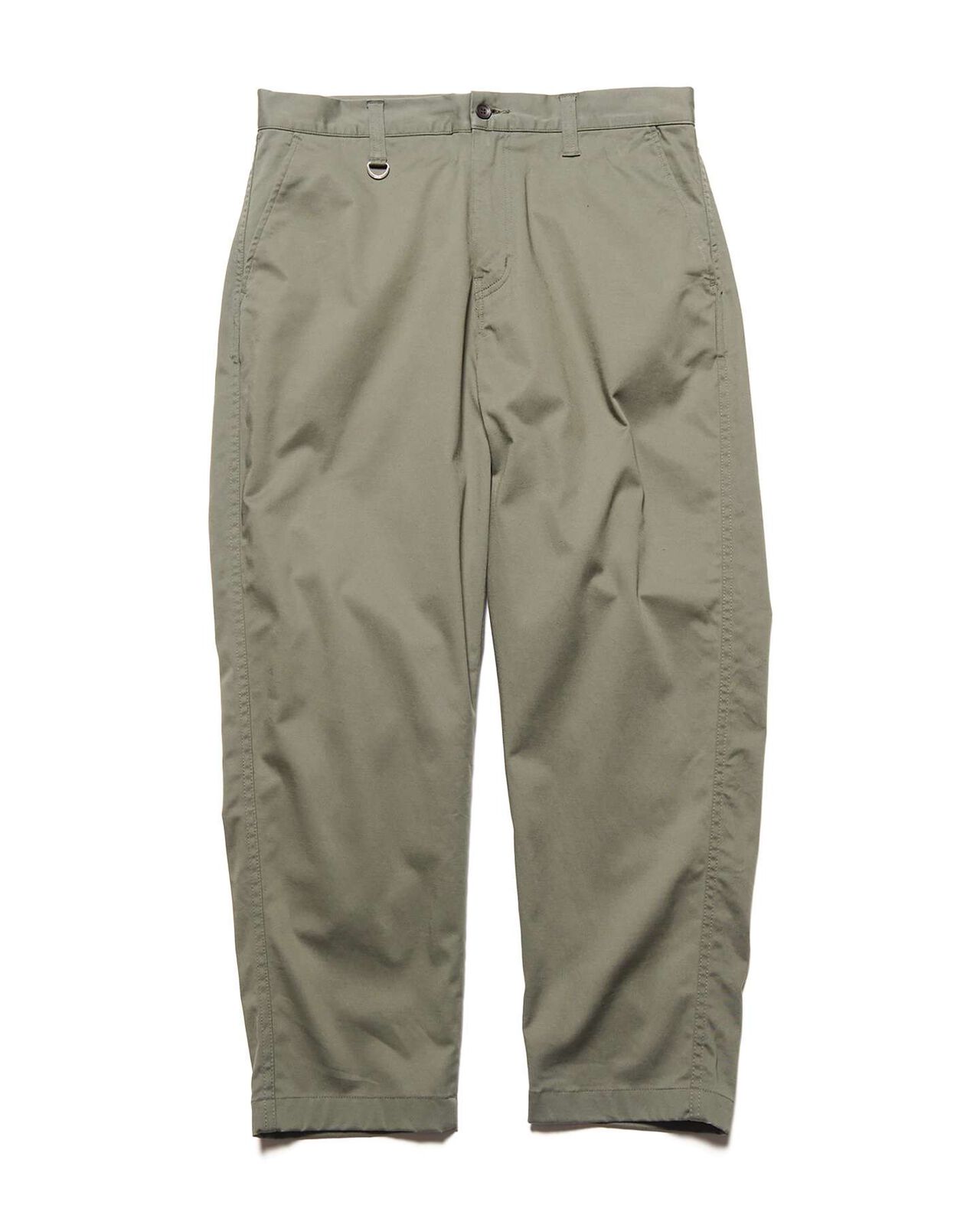 STRETCH TWILL WIDE CROPPED PANTS,KHAKI, large image number 0