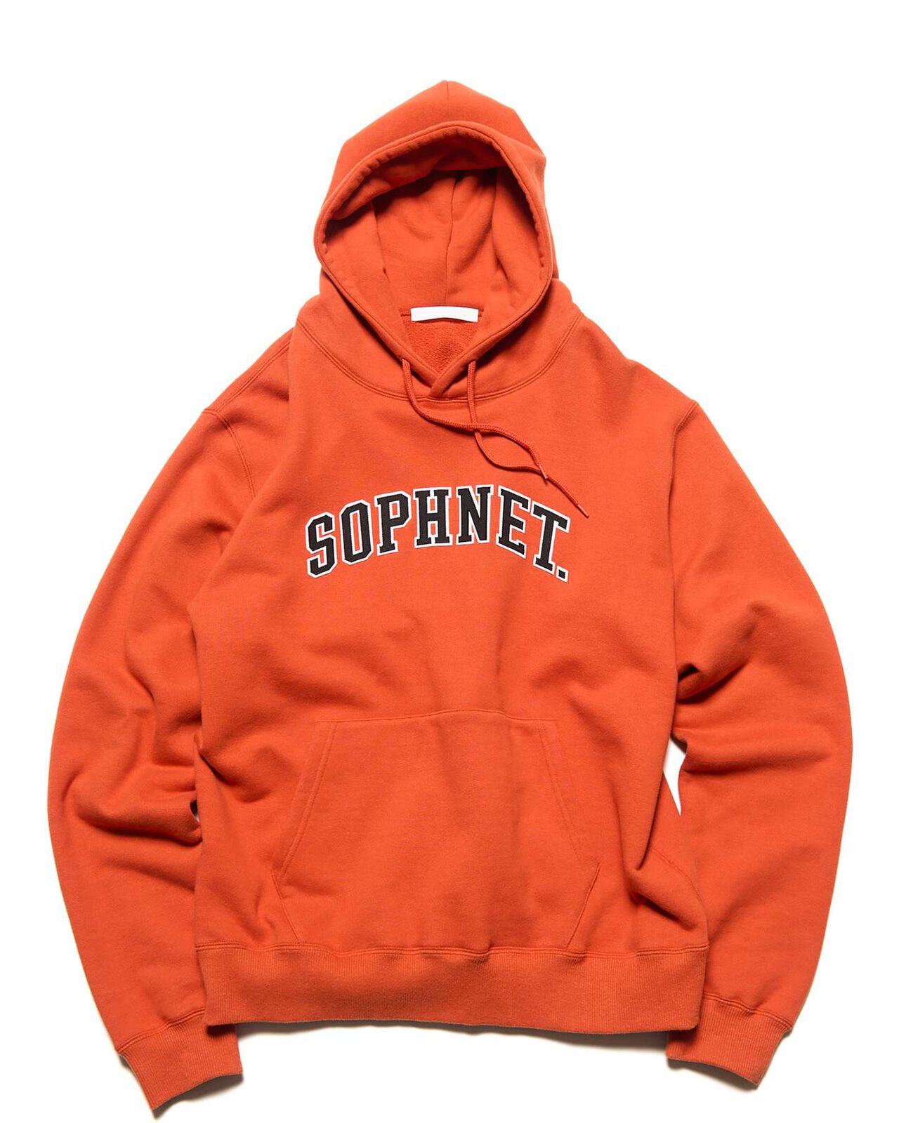 COLLEGE LOGO SWEAT HOODIE,ORANGE, large image number 0