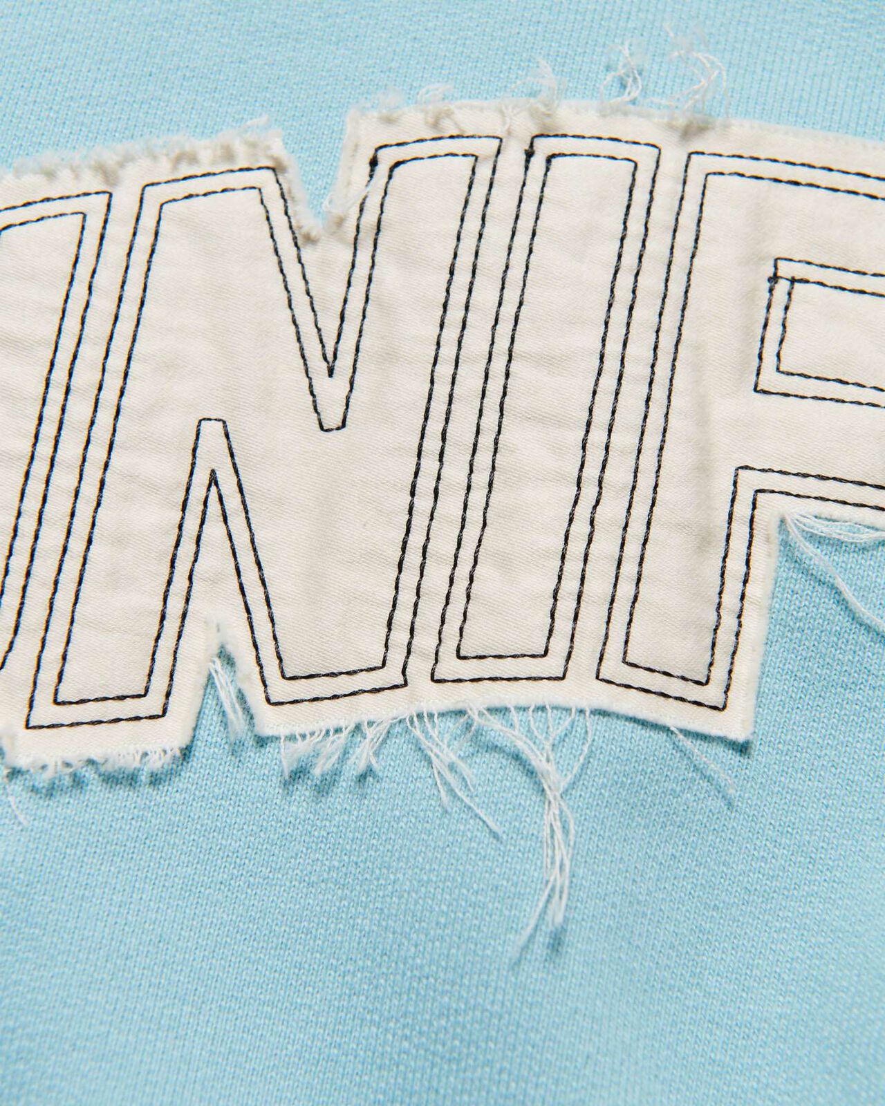 CUT-OUT LOGO SWEATSHIRT,LIGHT BLUE, large image number 2