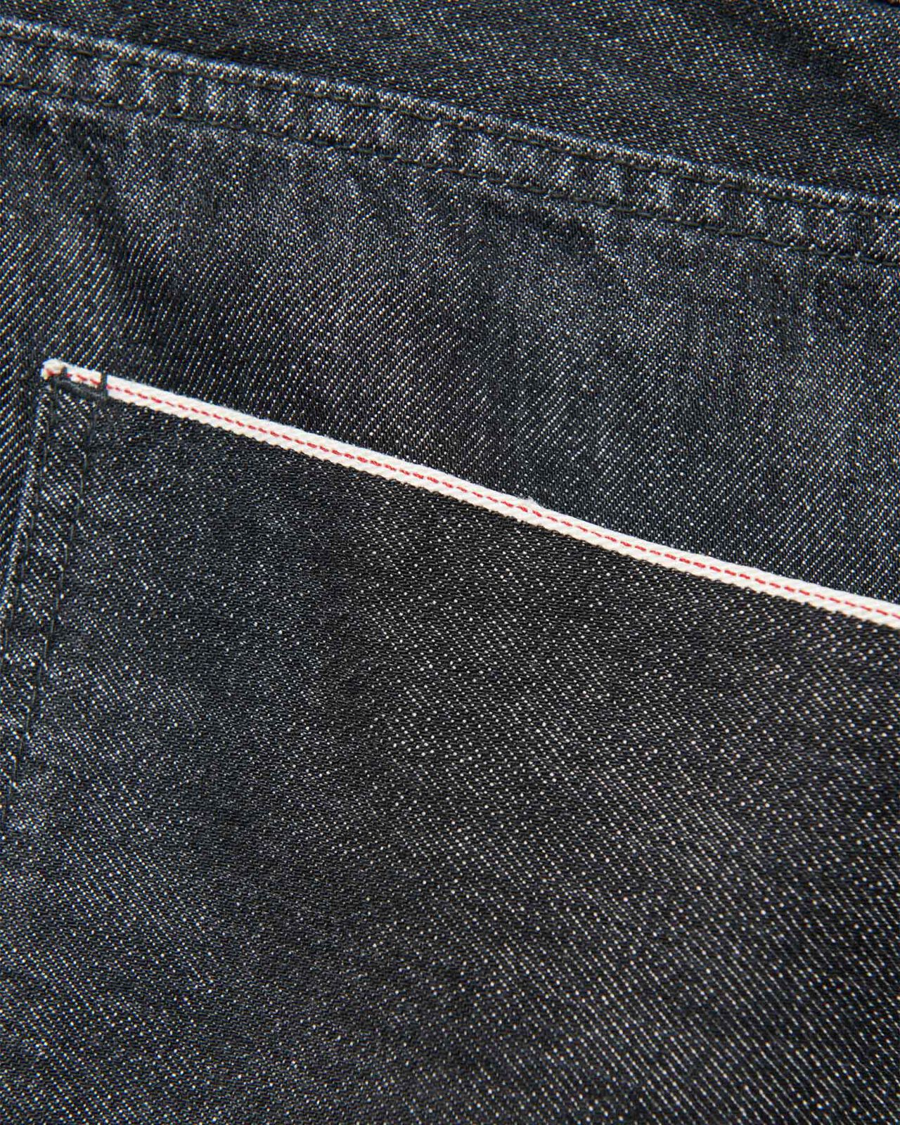 WASHED DENIM BOLD-FIT JEANS,BLACK, large image number 3