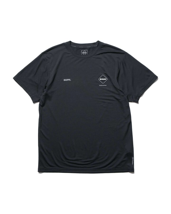 POLARTEC S/S WORKOUT TOP,BLACK, medium