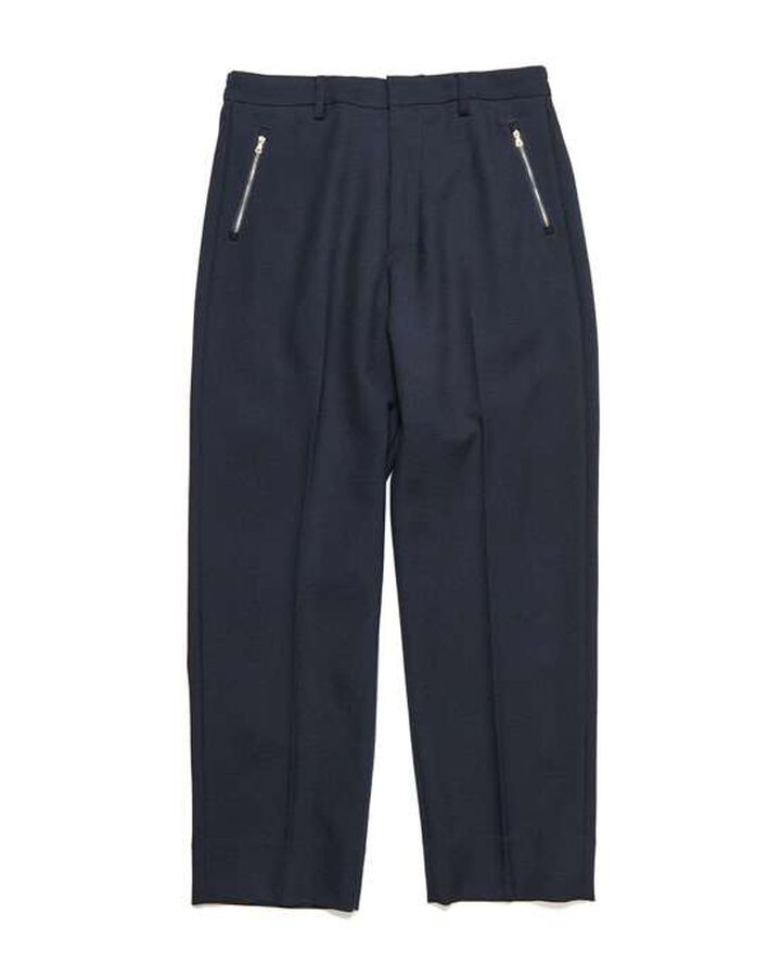ZIP POCKET SLACKS,NAVY, medium image number 0