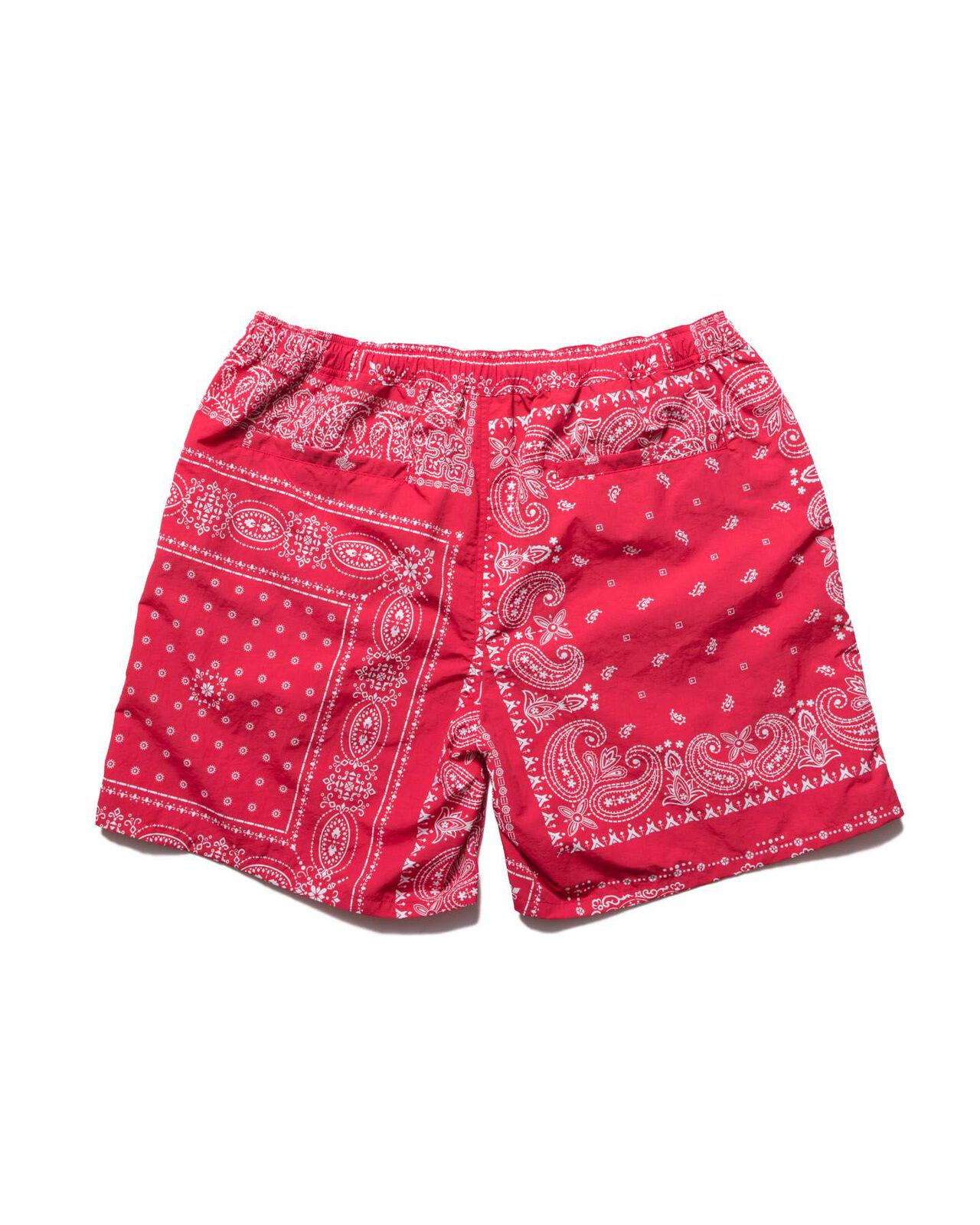 BANDANA NYLON EASY SHORTS,RED, large image number 1