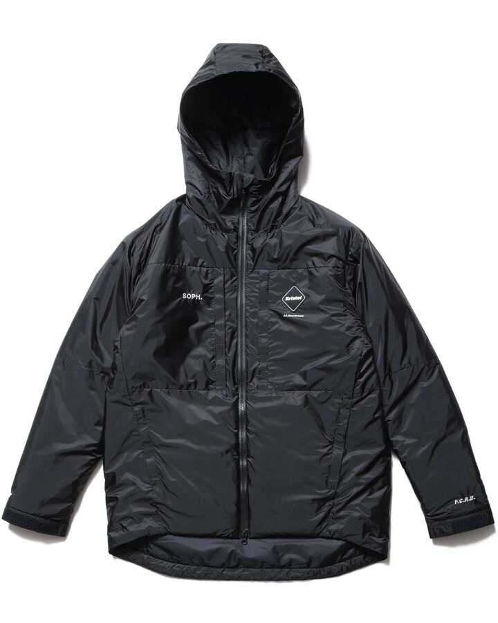 INSULATION HOODED JACKET,BLACK, medium image number 0