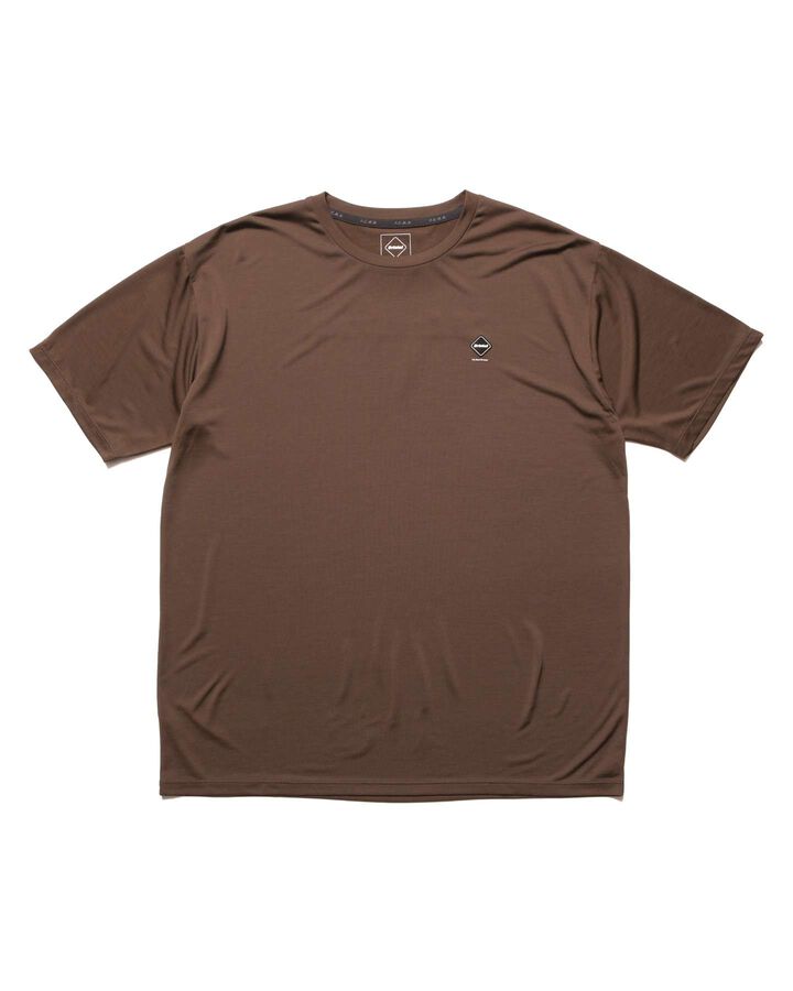 REFLECTIVE LOGO TECH DRY S/S TEE,BROWN, medium