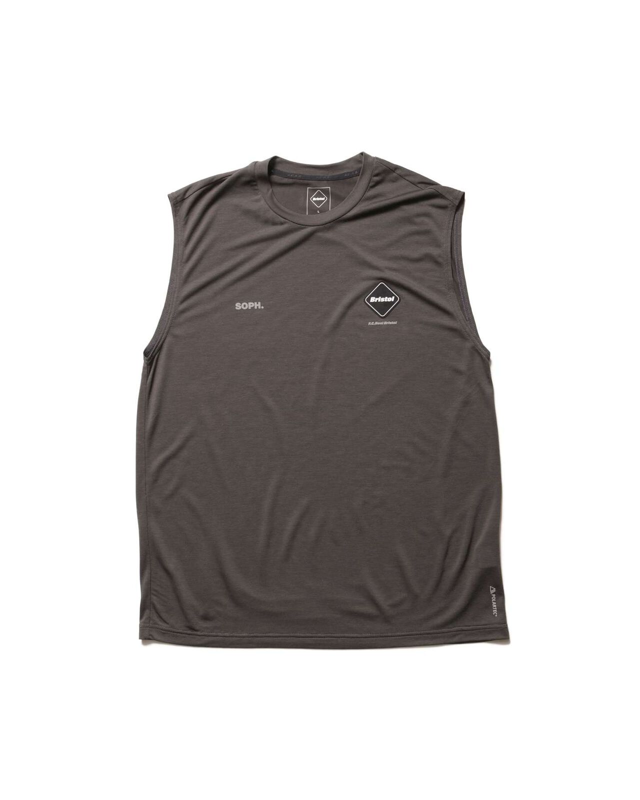 POLARTEC S/L WORKOUT TOP,CHARCOAL GRAY, large image number 0