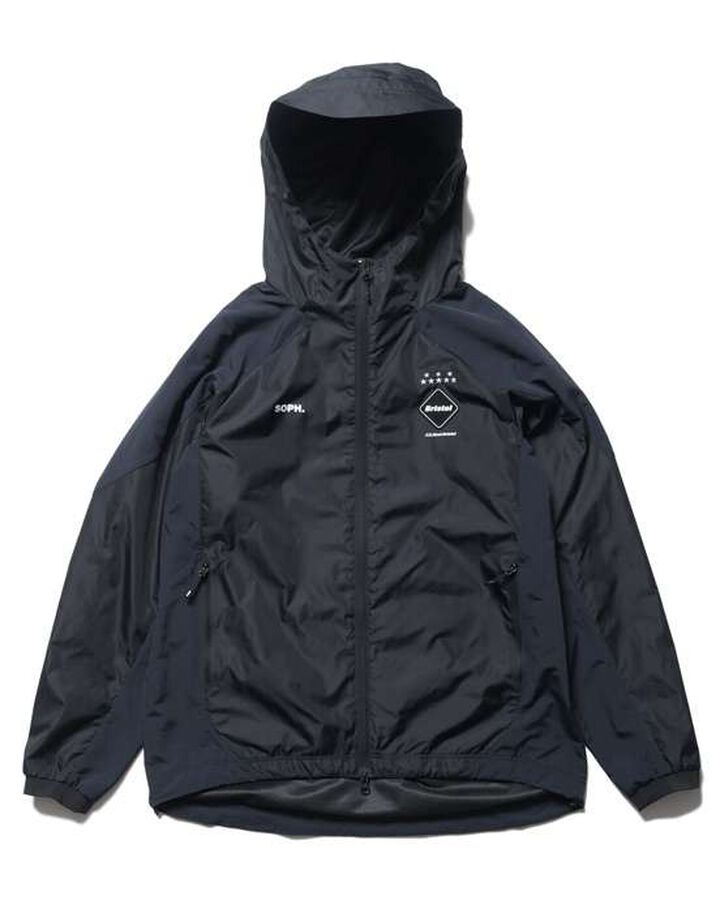 STREAM LINE HYBRID HOODIE JACKET,BLACK, medium
