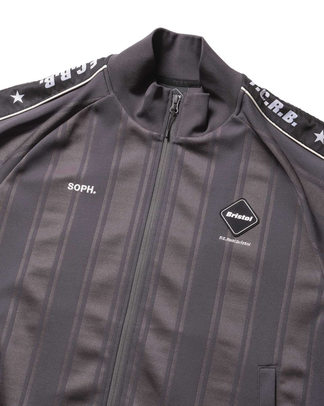 SHADOW WEAVE STRIPE JACKET,CHARCOAL GRAY, large image number 2