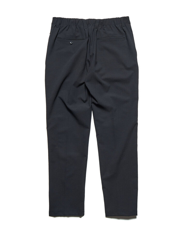 4WAY STRETCH SHIRRING SLIM-FIT SLACKS,BLACK, medium image number 2