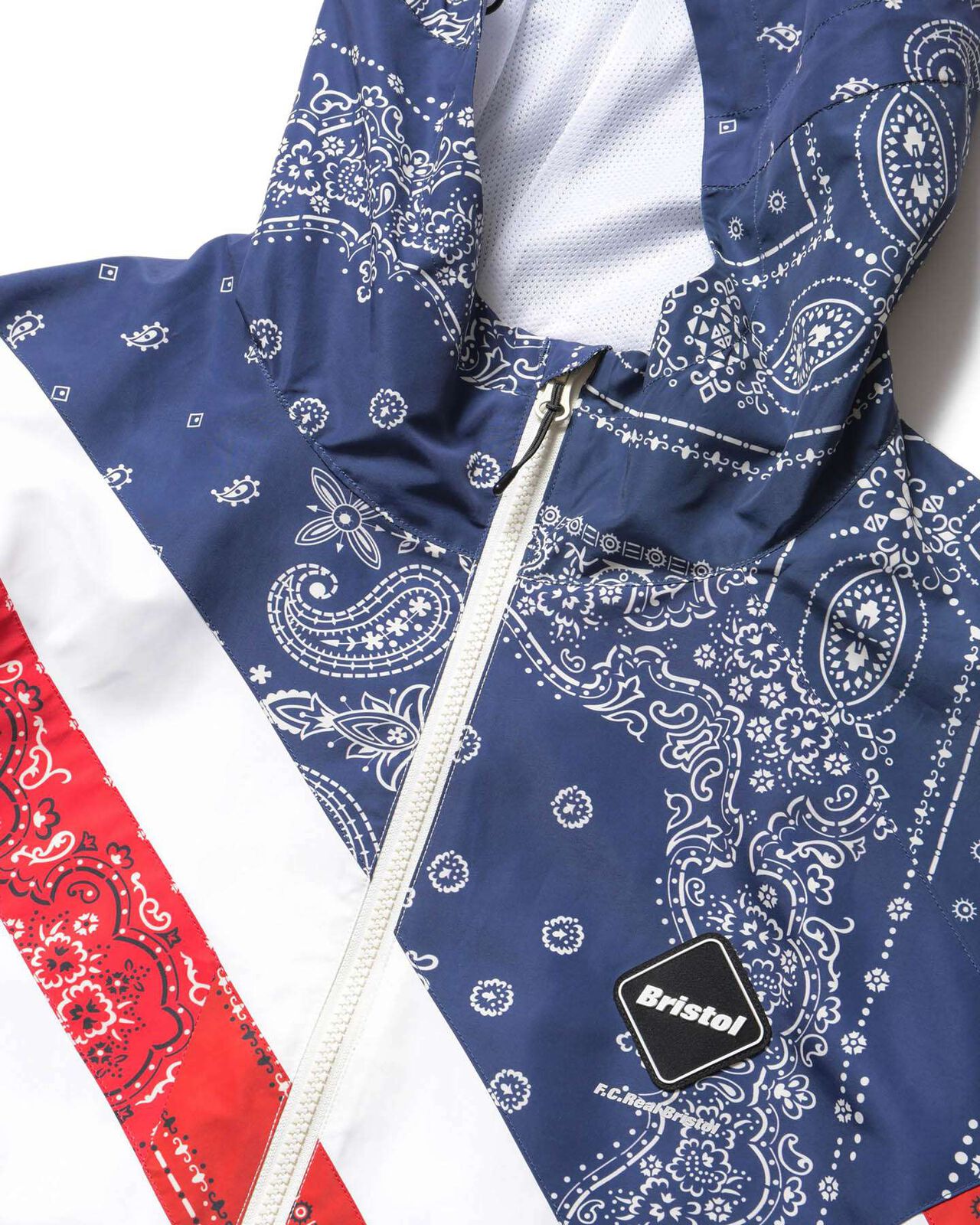 PATCHWORK STRIPE PRACTICE JACKET,TRICOLORE, large image number 2