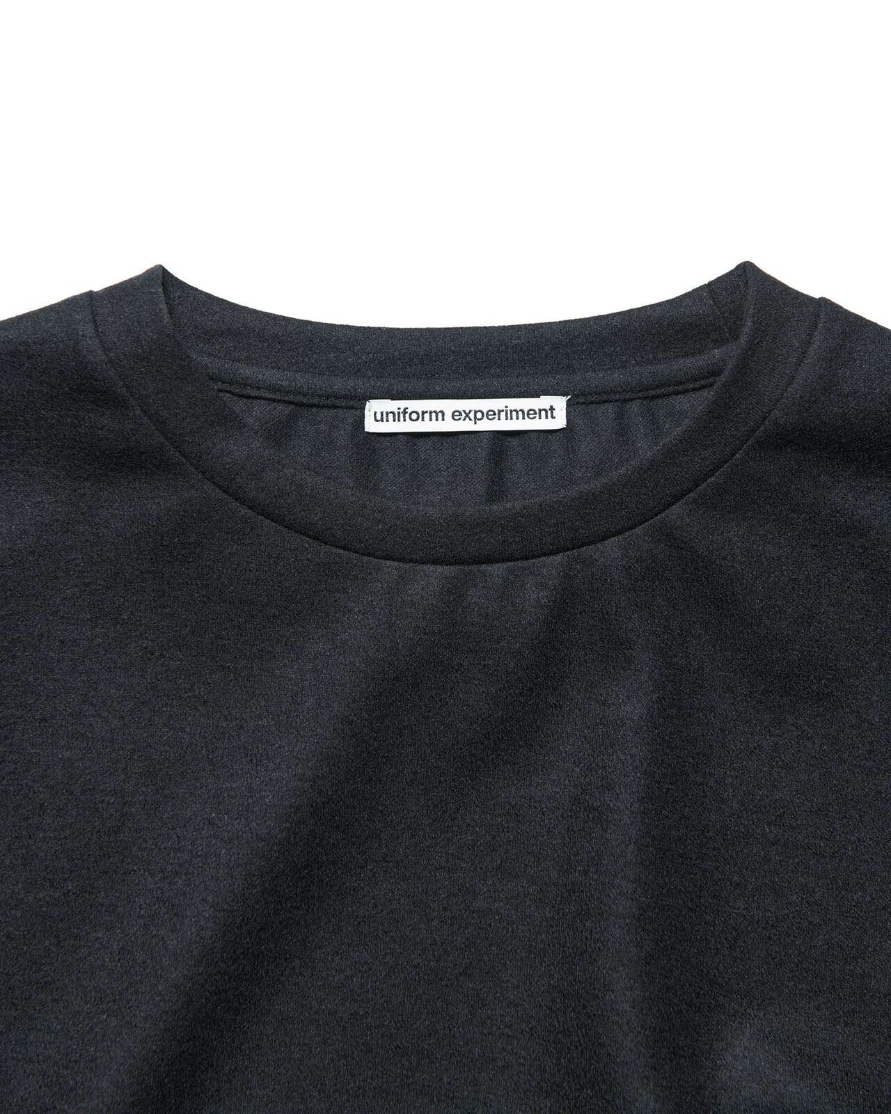 SILKY MILLED WOOL LOOSE L/S TEE,BLACK, large image number 2