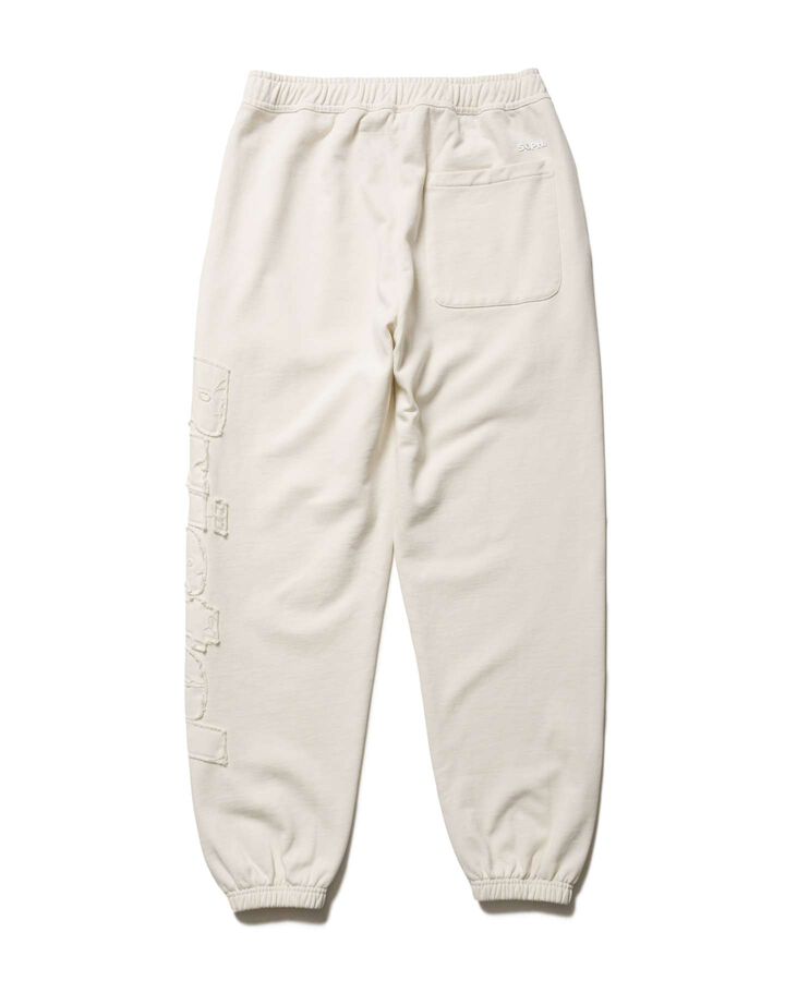 CUT-OFF LOGO SWEAT PANTS,OFF WHITE, medium image number 2