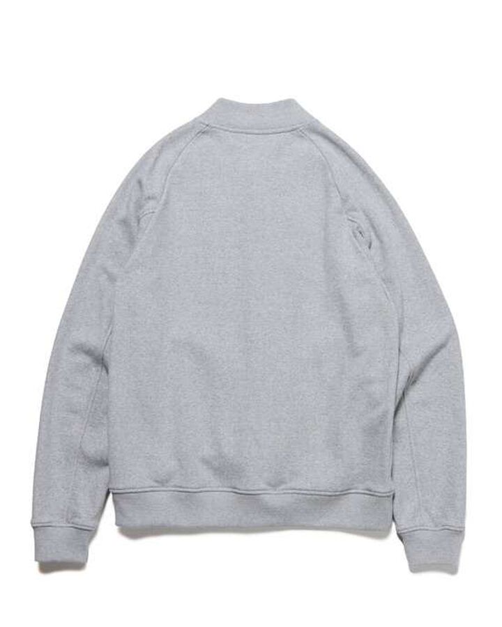SWEAT VARSITY JACKET,GRAY, medium image number 1