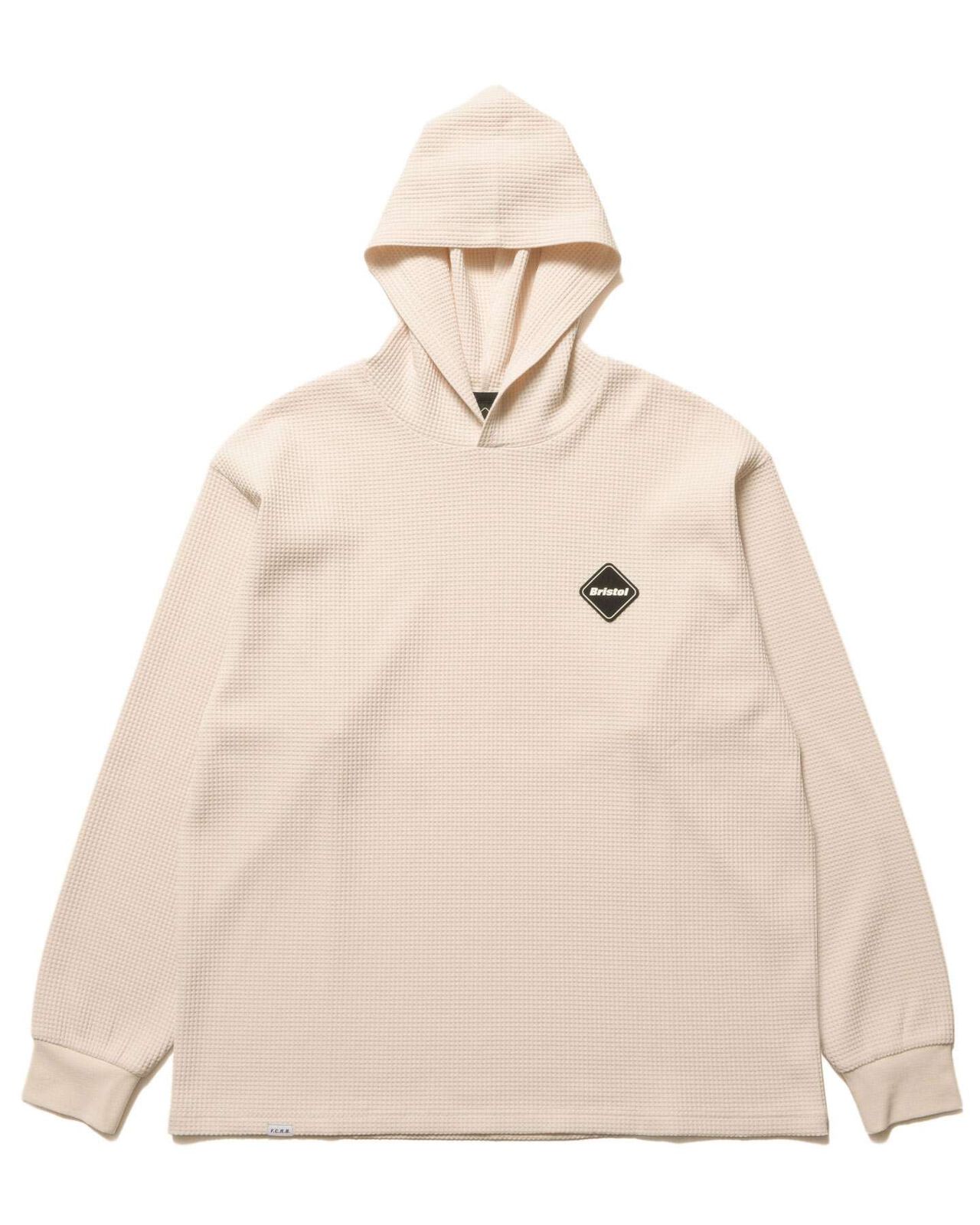 TECH WAFFLE LOUNGE HOODIE,OFF WHITE, large image number 0