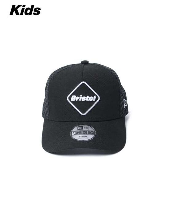 NEW ERA EMBLEM 9FORTY A-FRAME MESH CAP,BLACK, medium image number 1