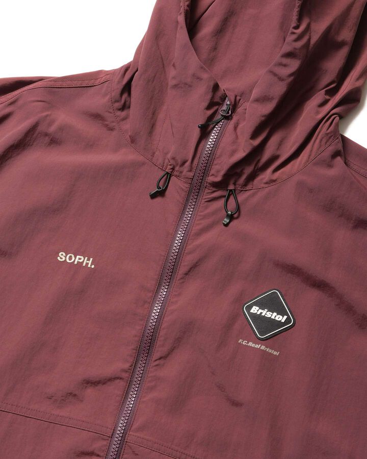 NYLON HOODED BLOUSON,BURGUNDY, medium image number 2
