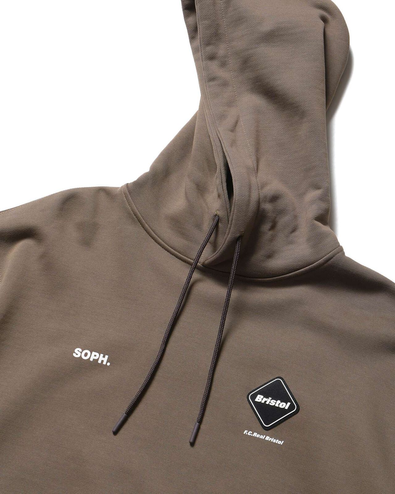 BRISTOL BAGGY SWEAT HOODIE,GREIGE, large image number 2