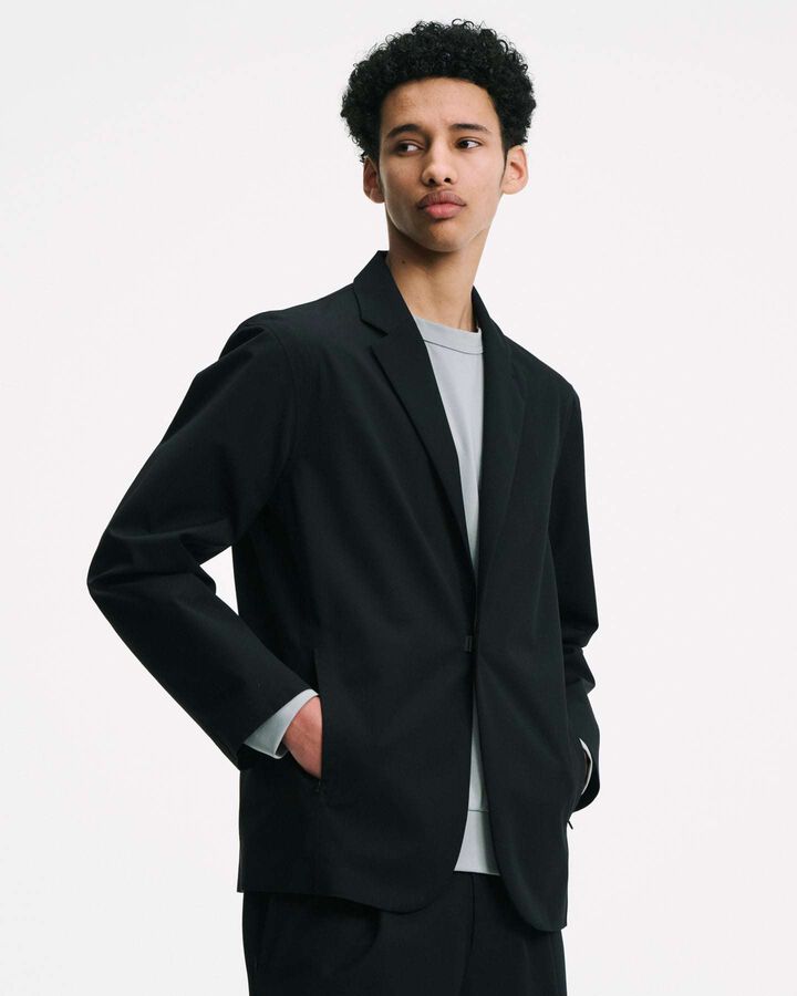 3LAYER WOOL TECH JACKET,BLACK, medium image number 7