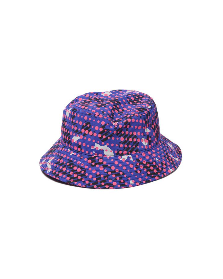CAMOUFLAGE 3LAYER HAT,PURPLE, medium