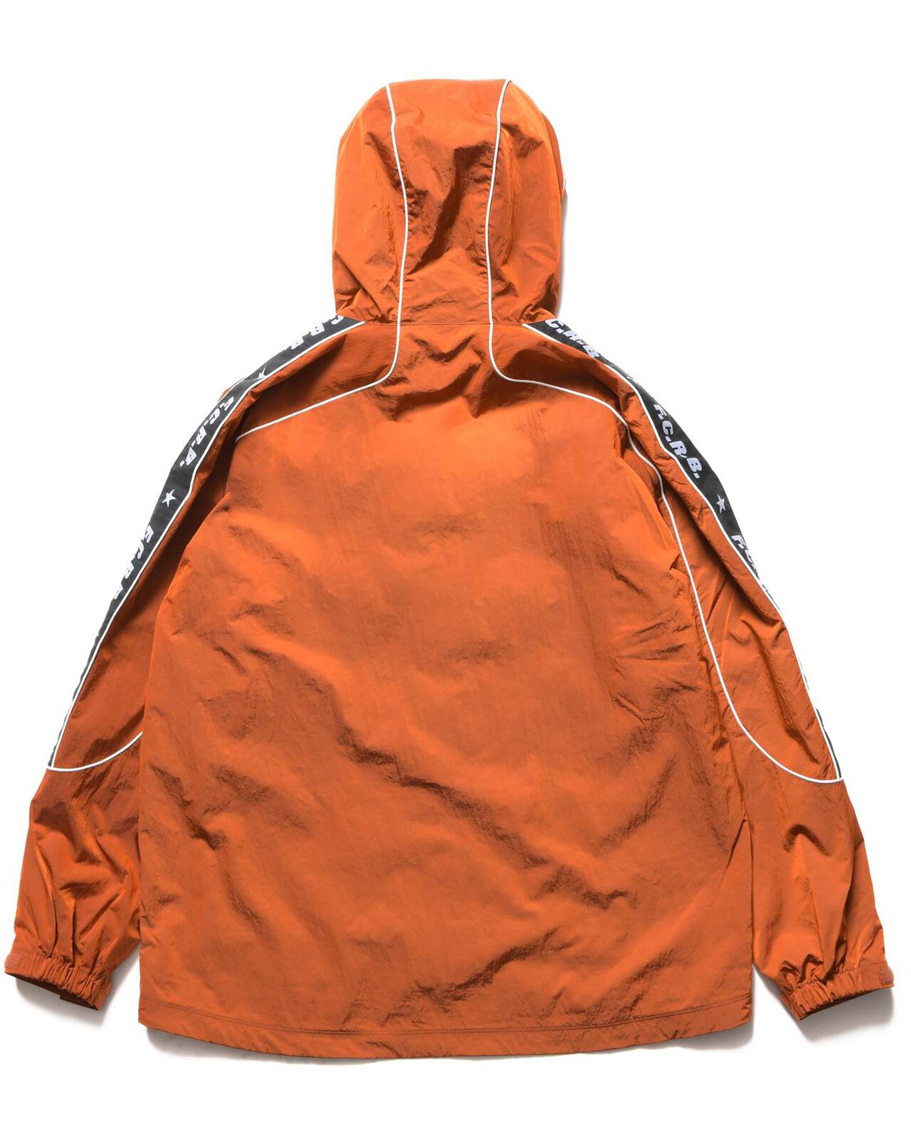 NYLON CHAMBRAY PRACTICE HOODED JACKET,ORANGE, large image number 1