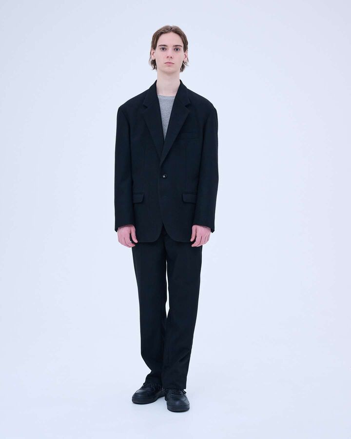 BLENDED WOOL CLASSIC 2BUTTON JACKET,NAVY, medium image number 6