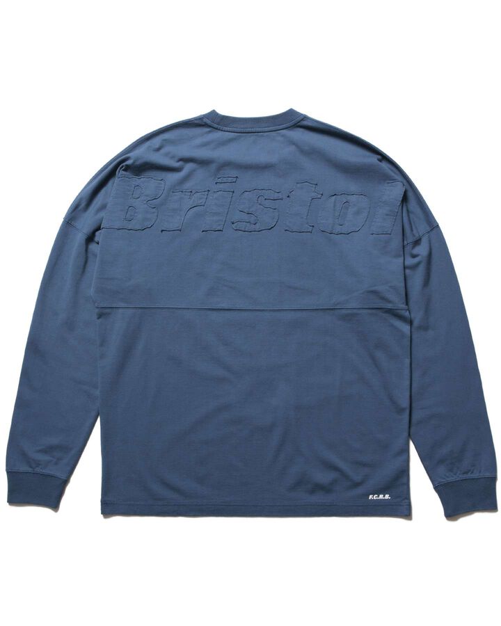 CUT-OFF LOGO L/S TEE,BLUE, medium image number 1