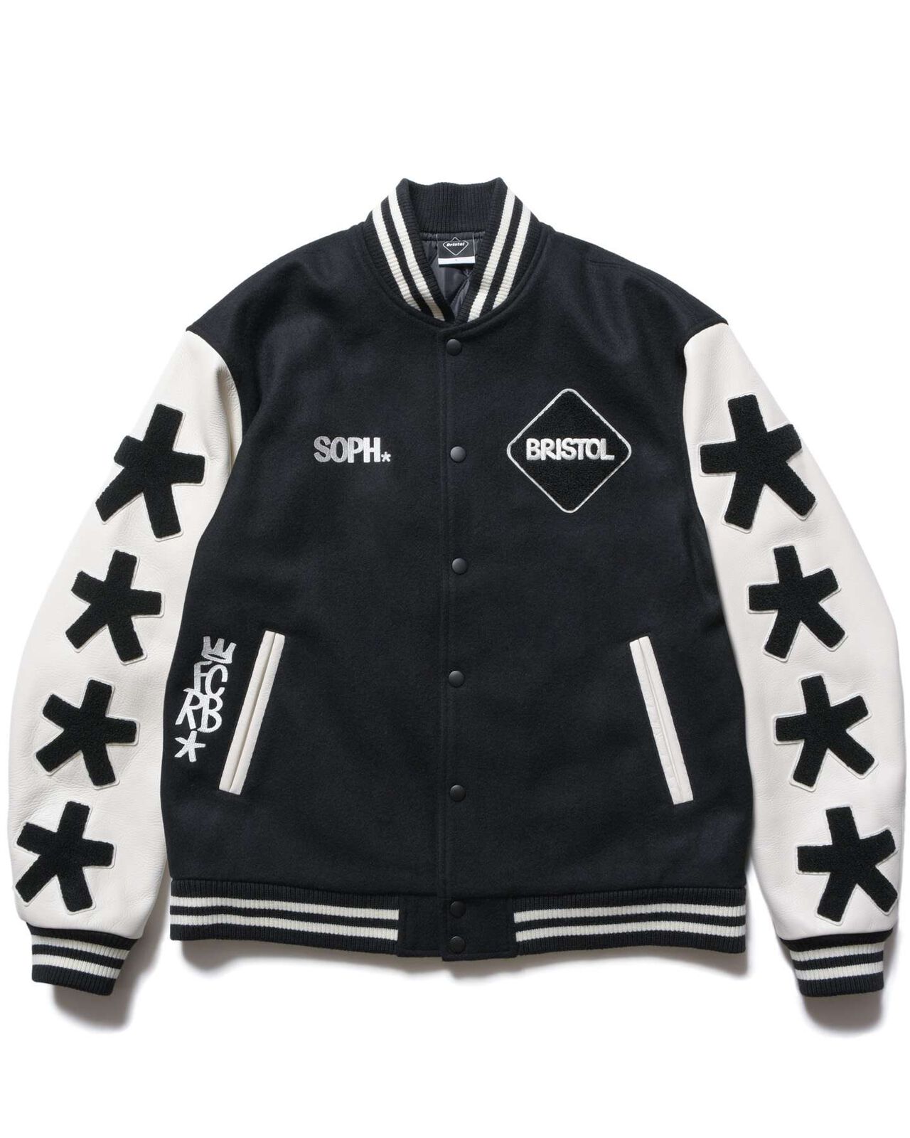 ERIC HAZE: VARSITY JACKET,BLACK, large image number 0