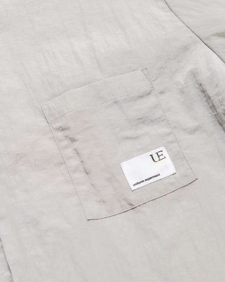 CRYSTAL NYLON VENTILATION SHIRT,GRAY, medium image number 4