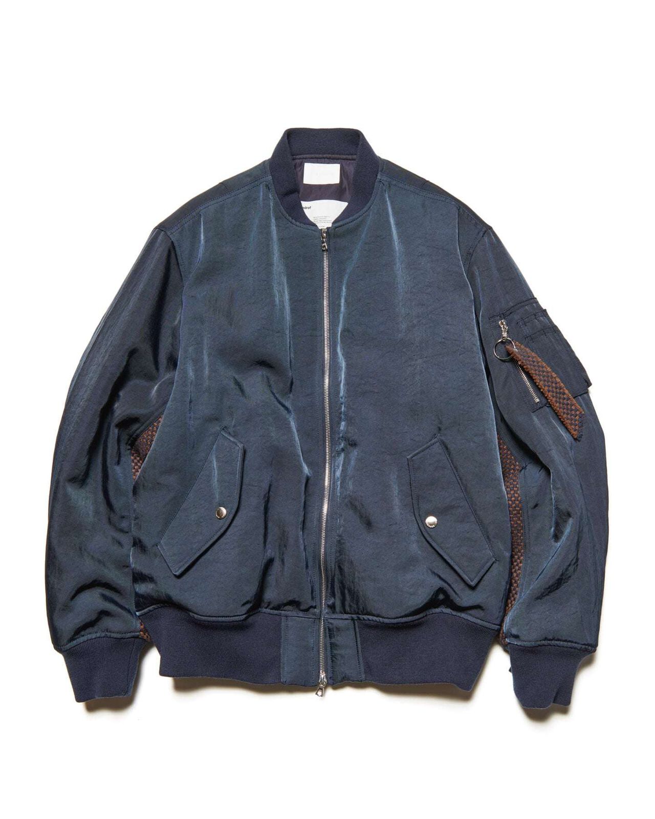 FLIGHT JACKET / Kvadrat Sisu,NAVY, large image number 0