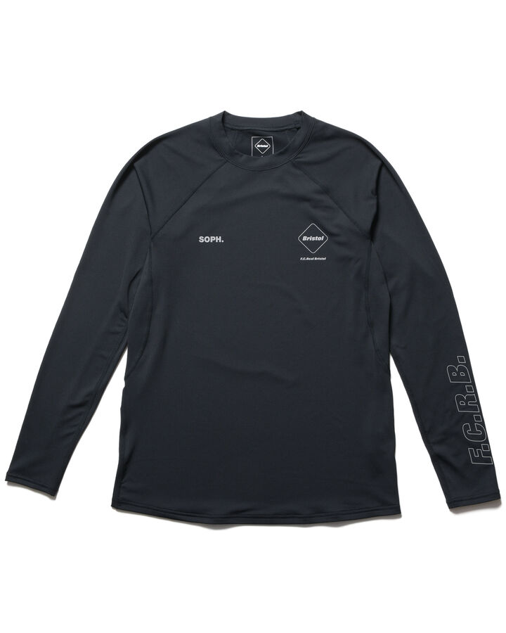 UNDERLAYER CREWNECK TOP,BLACK, medium