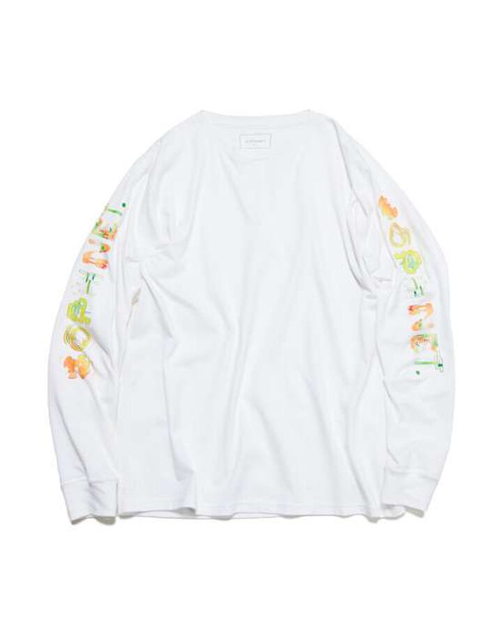 SIMON TAYLOR: FLOWER L/S TEE,WHITE, medium image number 0