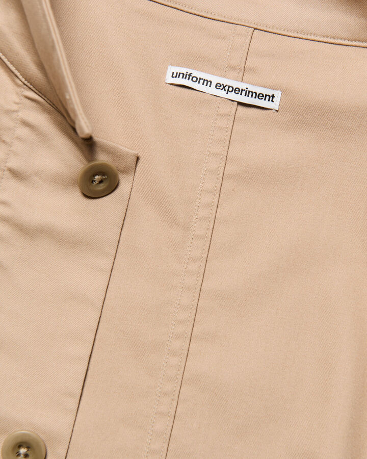 STRETCH TWILL FATIGUE SHIRT,BEIGE, medium image number 5
