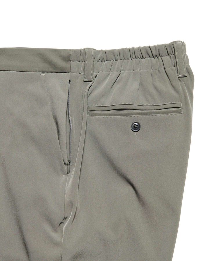 4WAY STRETCH SHIRRING SLIM-FIT SLACKS,KHAKI, medium image number 2