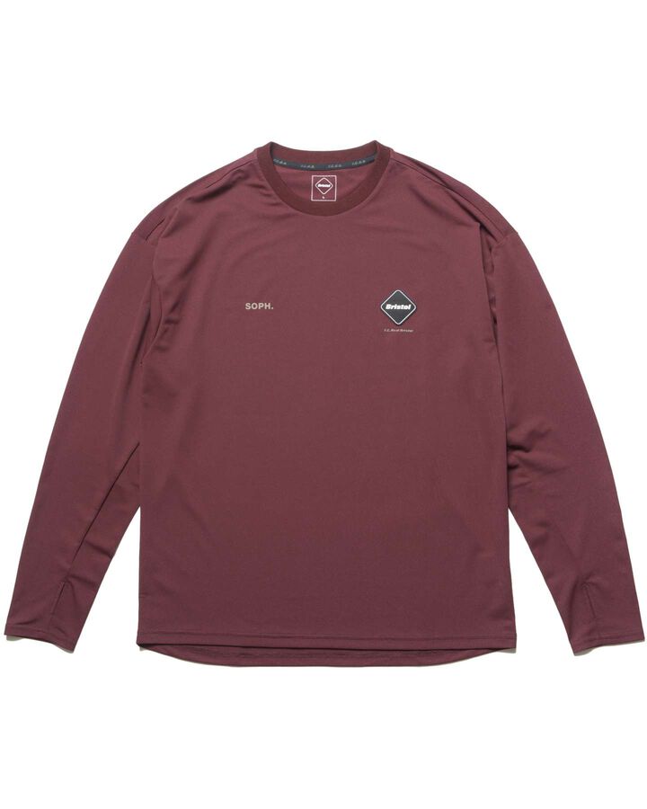 L/S ATHLETIC TOP,BURGUNDY, medium image number 0