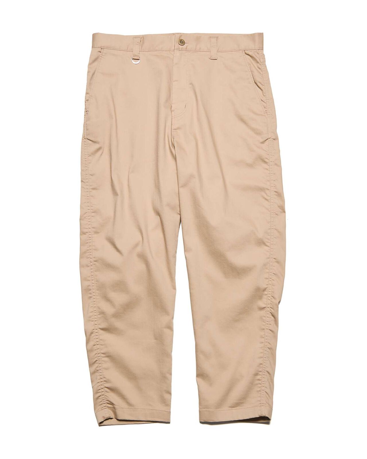 STRETCH TWILL SLIM CROPPED PANTS,BEIGE, large image number 0