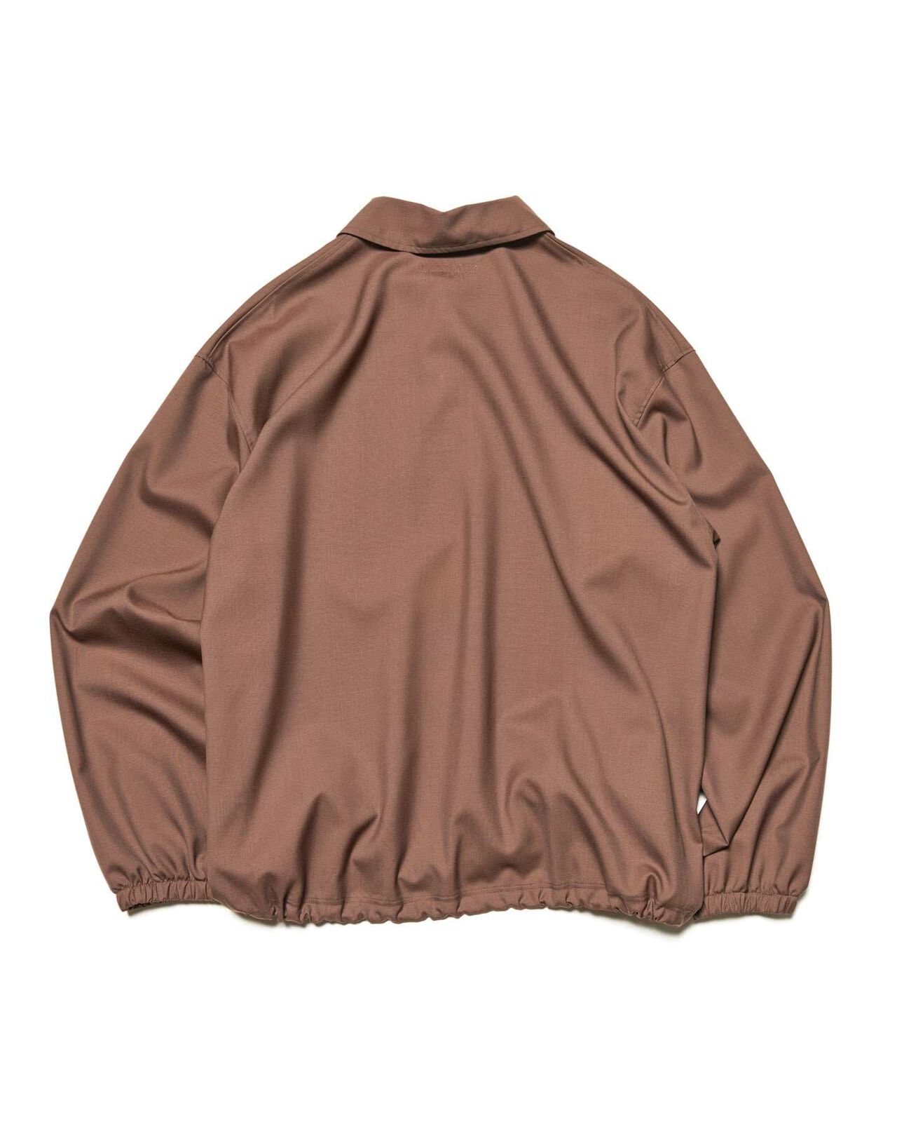 WASHABLE SUMMER WOOL POLO SHIRT,BROWN, large image number 1