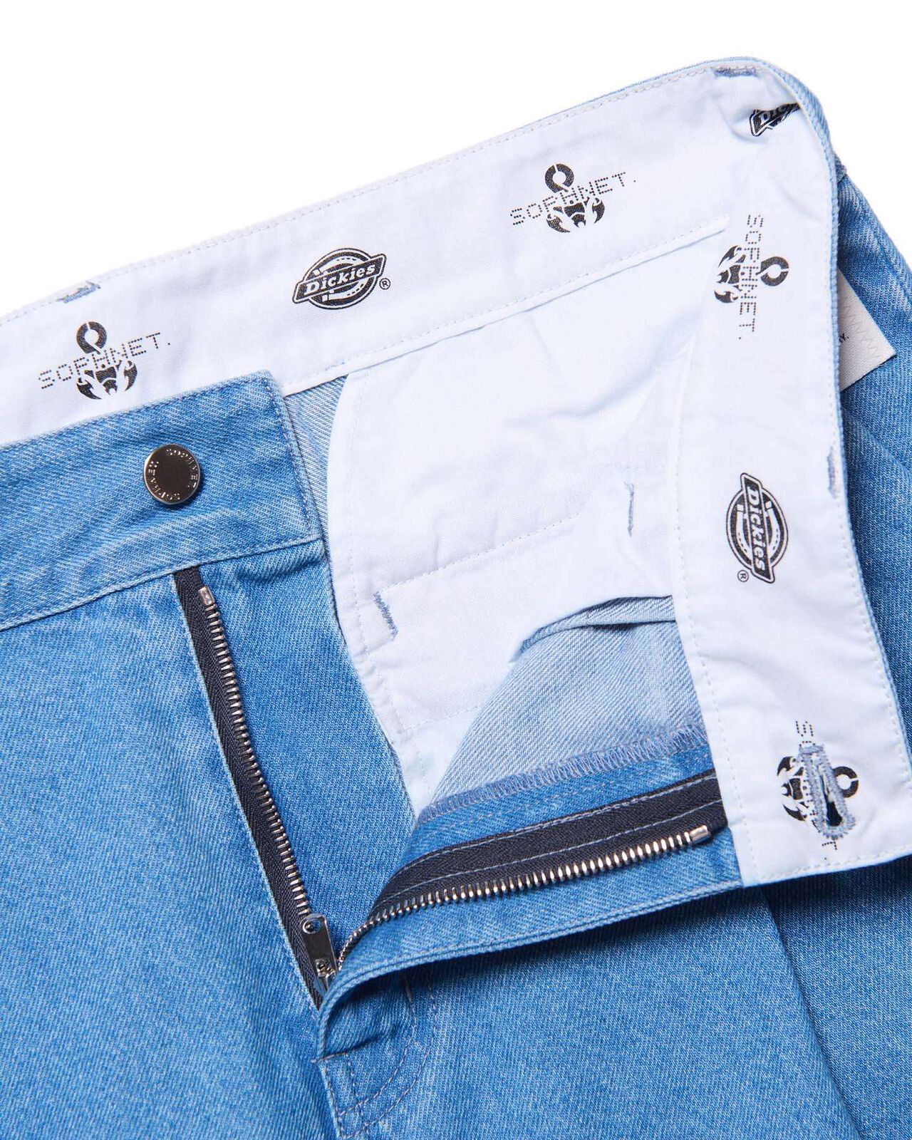 DICKIES BOLD-FIT TUCK JEANS,LIGHT INDIGO, large image number 2