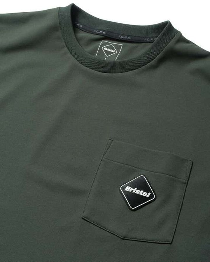 EMBLEM POCKET TEE,GREEN, medium image number 2