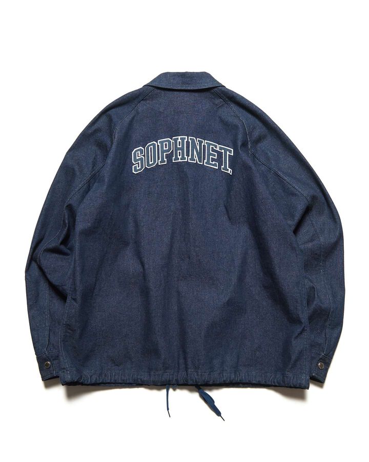 STRETCH TWILL COACH JACKET,INDIGO, medium image number 1